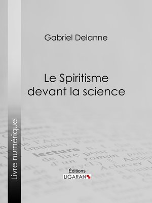 cover image of Le Spiritisme devant la science